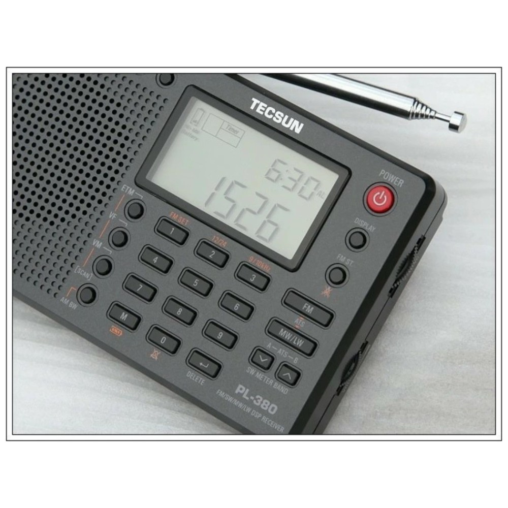 TECSUN 단파 라디오 AM FM 고감도수신기 최신 DSP처리기능 일본 PL-380 - 상세 이미지 5