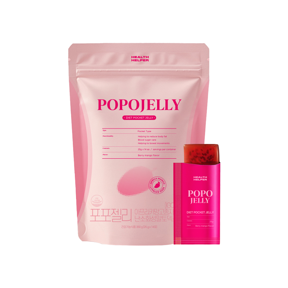 [첫구매특가] 포포젤리 14포 아프리카 망고 다이어트 쾌변 젤리 제품 이미지