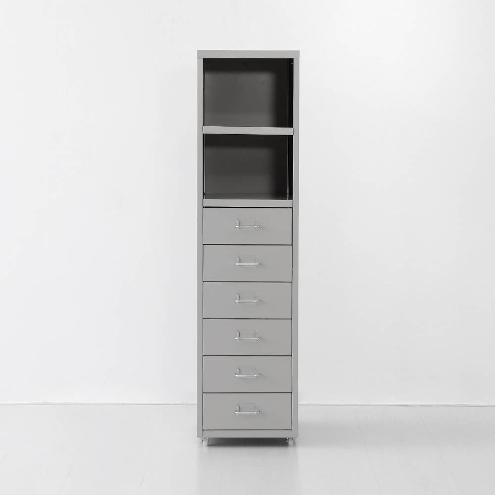 피하 높은 서랍장 280x410x1095mm, 6단, 라이트그레이 9356.2998 - 메인 이미지