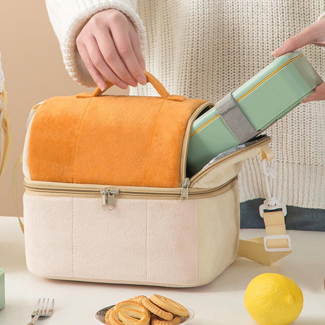 소프트쿨러 이유식 보냉백 손잡이 미니 도시락 보온 보냉 가방 피크닉 캠핑 아이스백