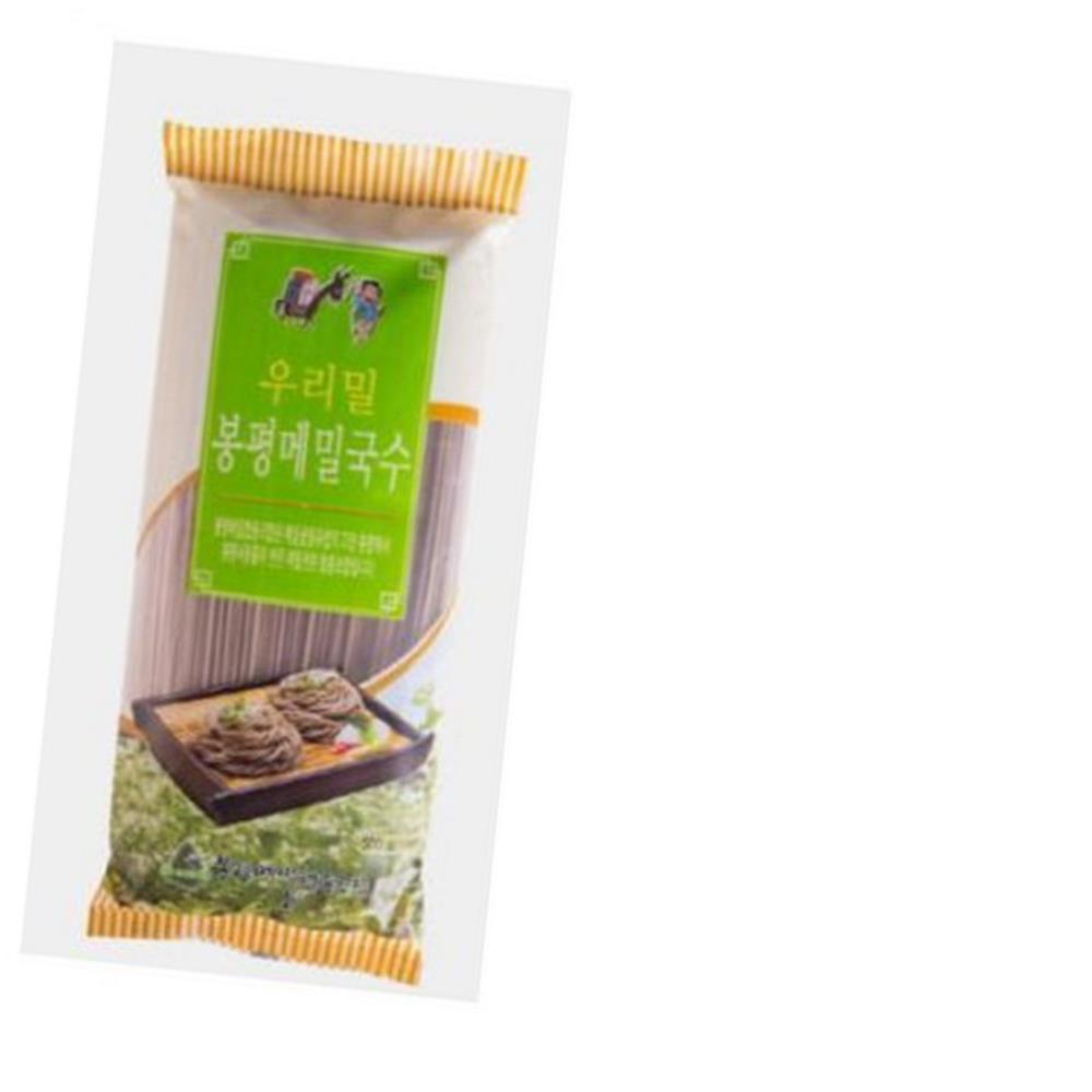 우리밀메밀국수500g 중면 봉평 우리밀 소면 국수 메밀 : 워니해피