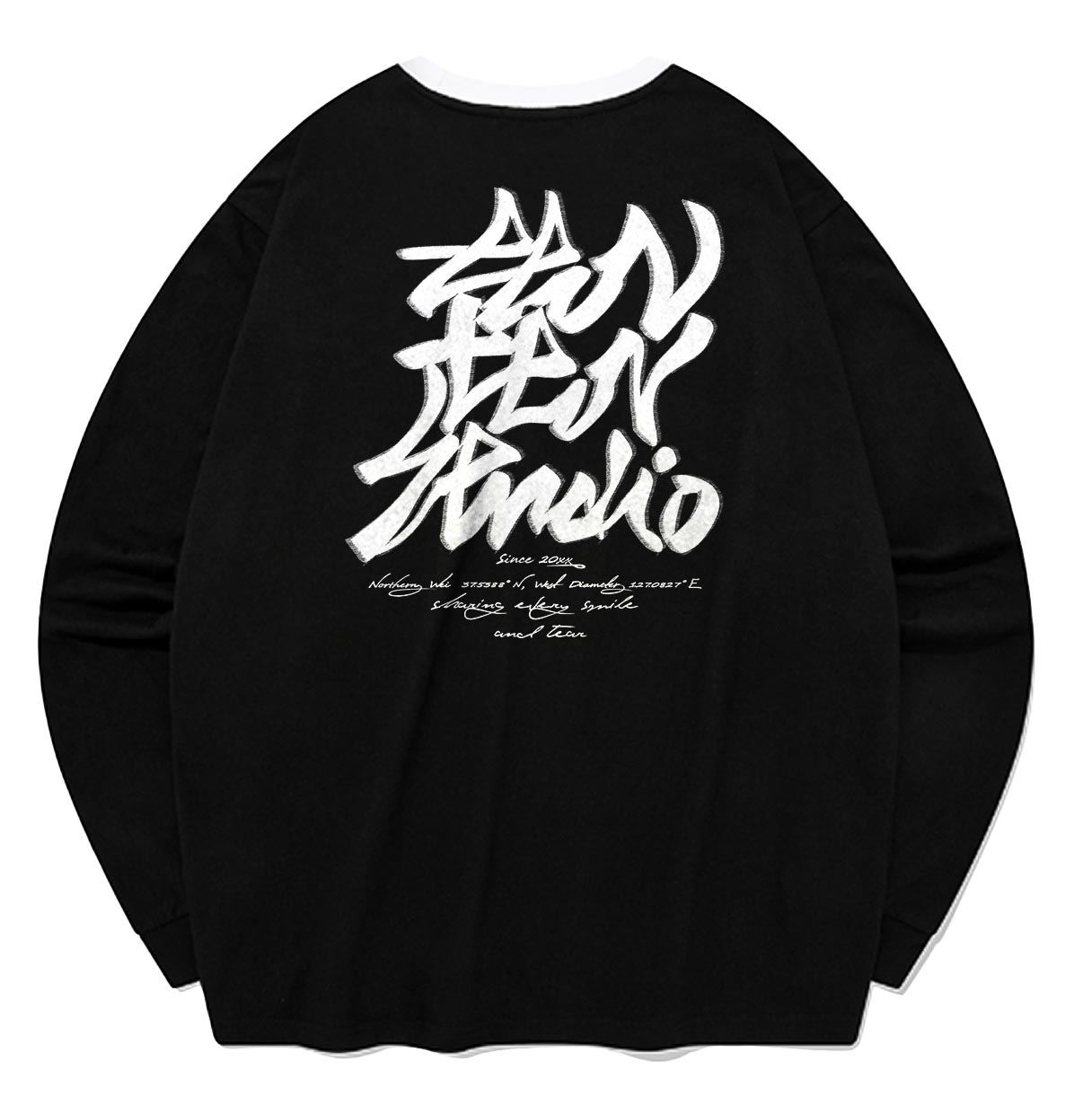 롱 슬리브 LETTERING TTONTTON[똔똔스튜디오] - 상품 이미지