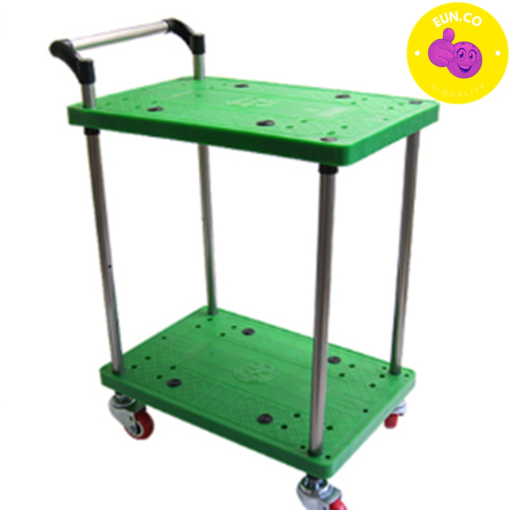 운반카트 2단 구루마 플라스틱 대차 달리 물류 적재 밀차