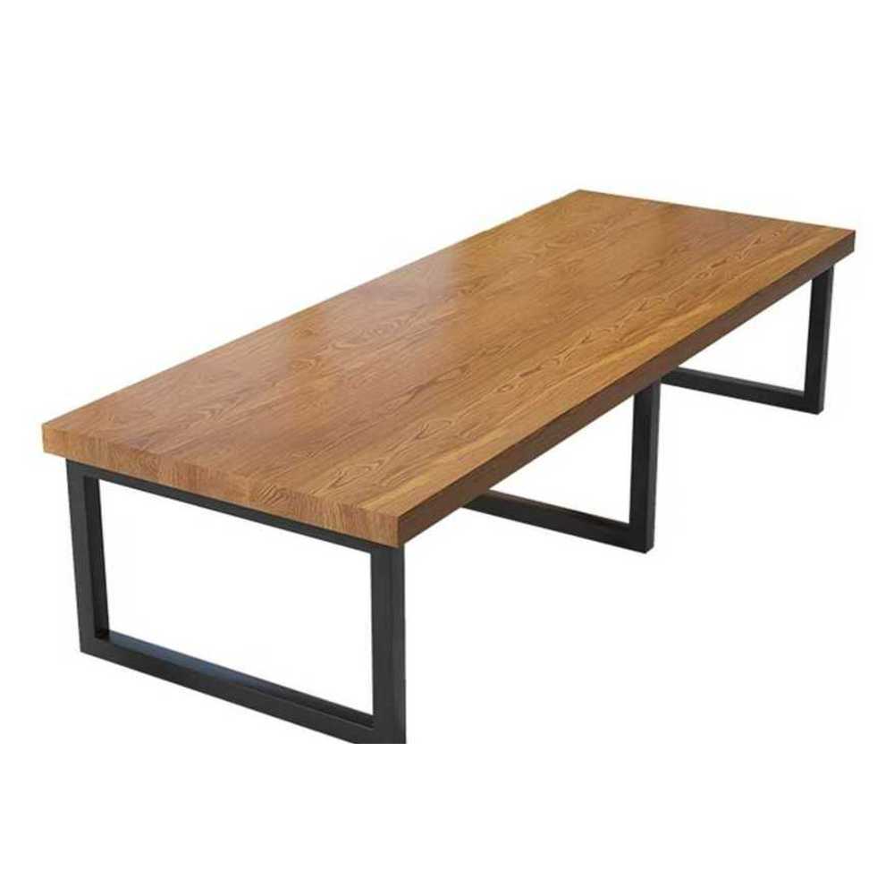 원목 우드슬랩 식탁 가정용 거실 커피숍 스터디 책상 120x60x75 - 상품 이미지