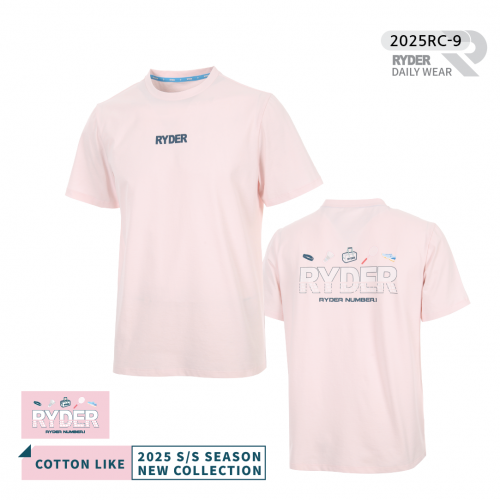 라이더 2025RC-9 코튼라이크 남여공용 반팔티셔츠 배드민턴복 탁구 스포츠의류 - 상품 이미지