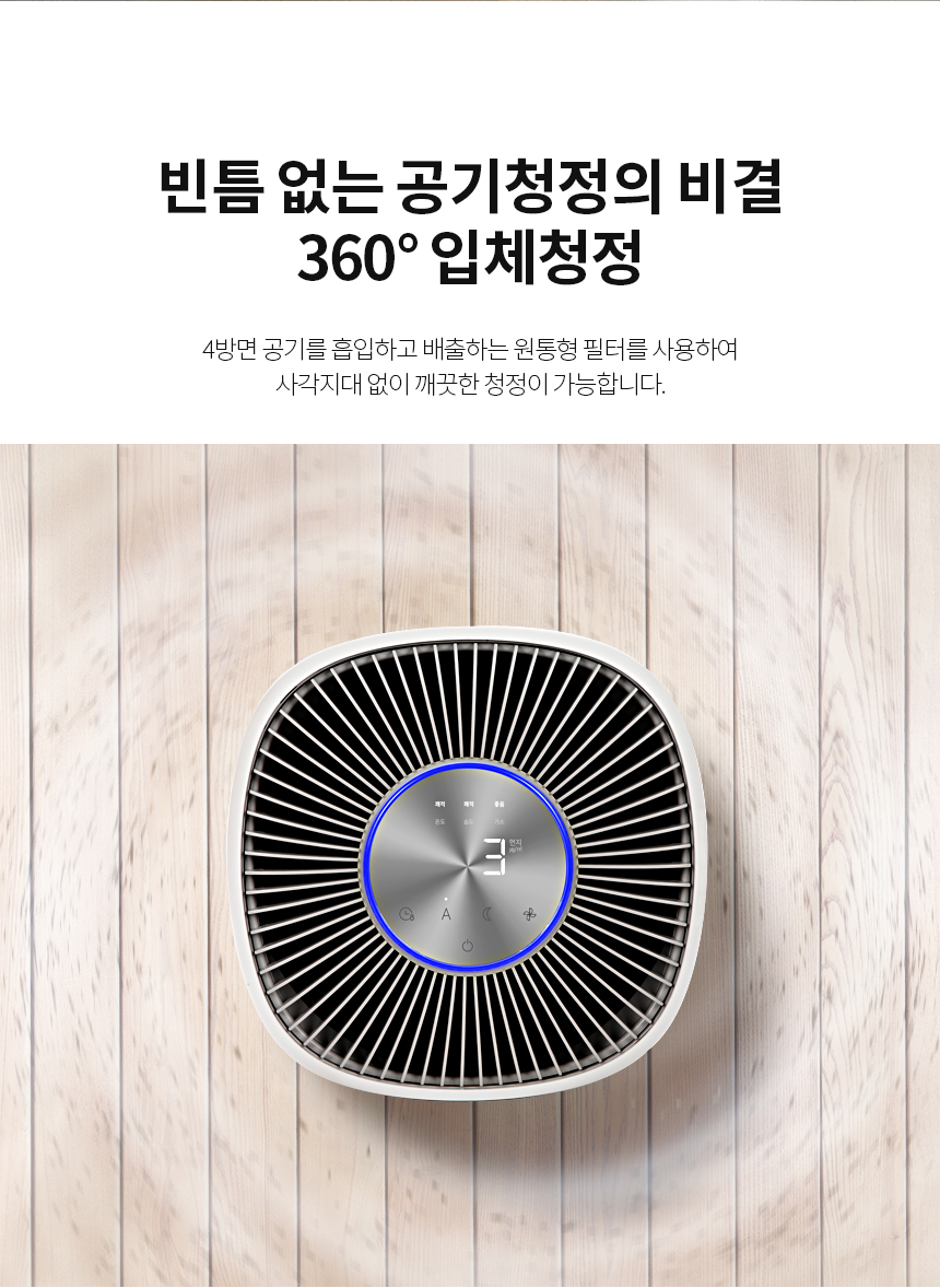 미로 맑음 공기청정기 미세먼지제거 헤파필터 59㎡(18평형) MP18H13