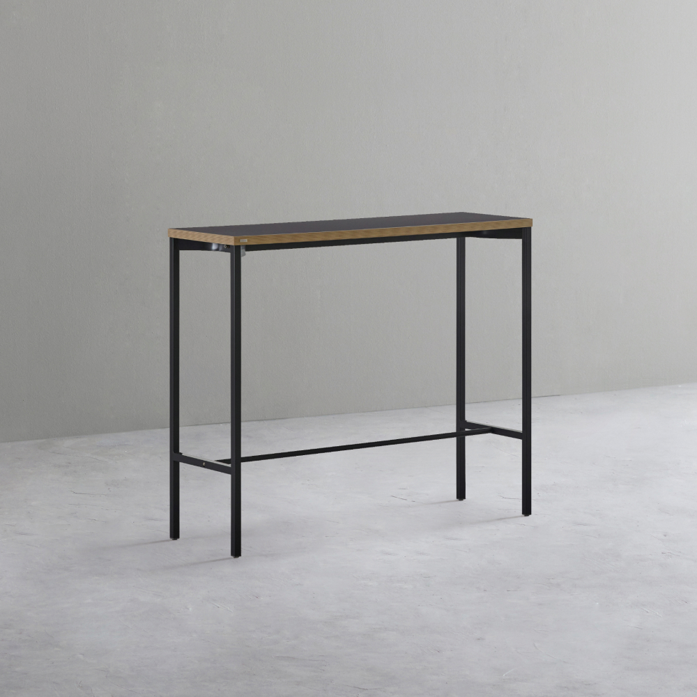 데스커 스탠딩 테이블 1200x400mm, 빈티지블랙 - 상품 이미지