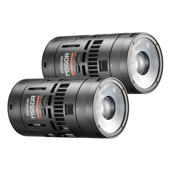 고독스 MS60R 2K RGB LED 방송 촬영 조명 2라이트 키트 - 상품 이미지