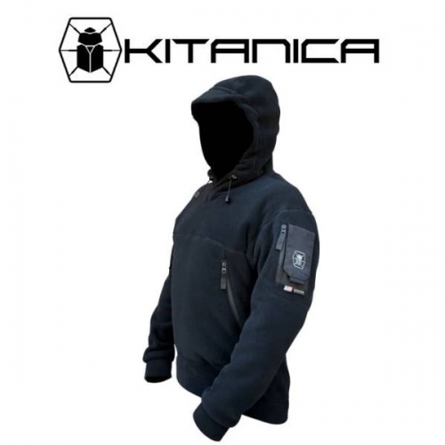 키타니카 아메리칸 플리스 후디(검정)