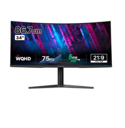 크로스오버존 크로스오버 WQHD IPS 커브드 멀티스탠드 모니터, 86cm, 34LGD79(무결점)