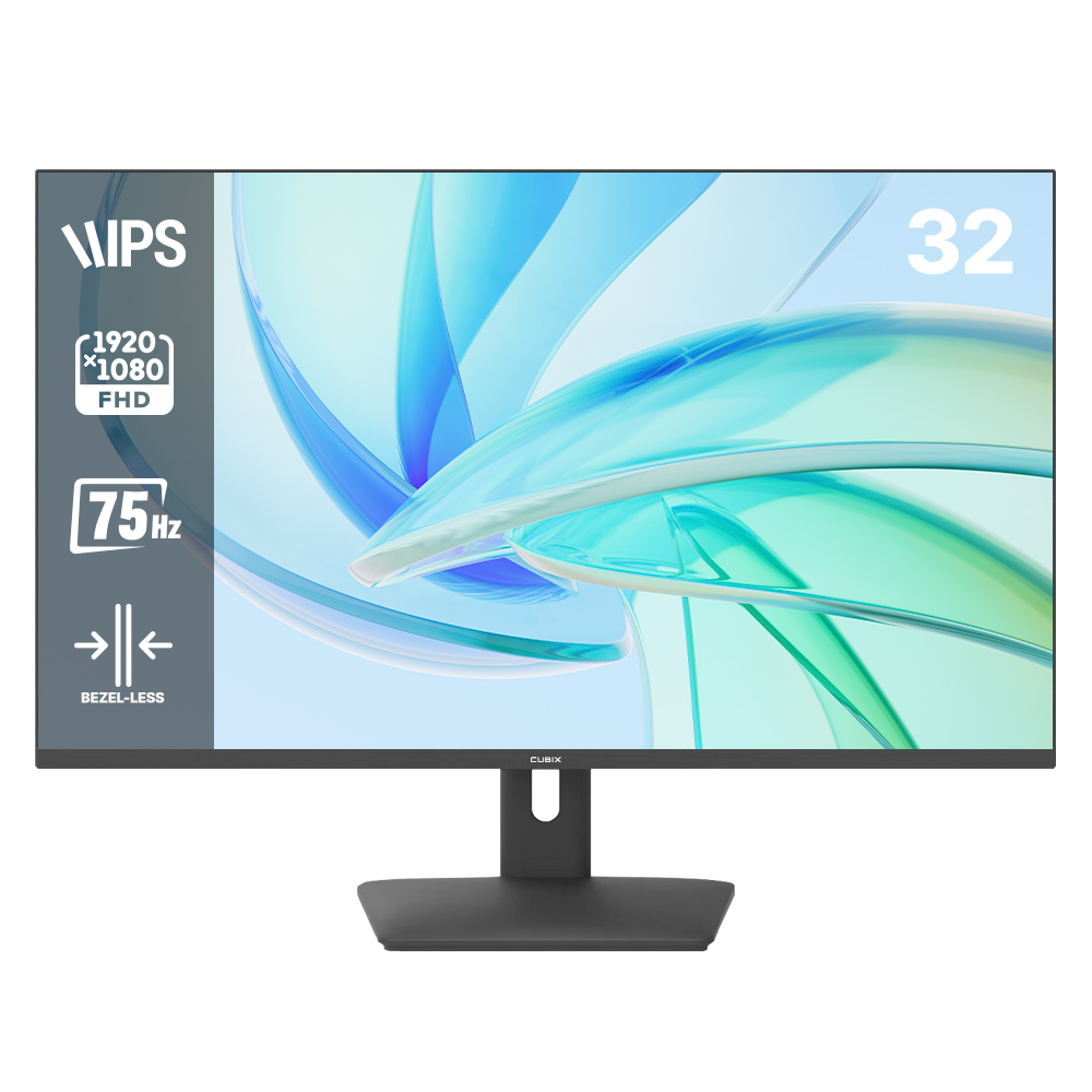 큐빅스 IPS패널 81cm(32인치) FHD 75Hz 시력보호 컴퓨터 모니터 CX320F75 - 상세 이미지 3