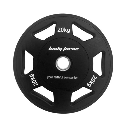 바디포스원판 TPU 6홀 바벨 중량 20kg, 1개 - 상품 이미지