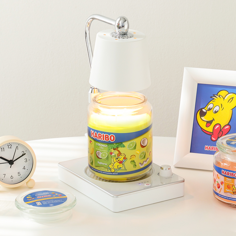 하리보캔들 라지자 캔들워머 세트 빛조절 높이조절 코코넛 라임+화이트