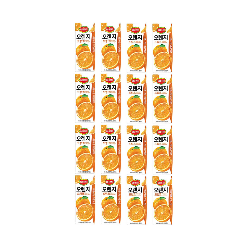 델몬트 드링크팩 오랜지190ml 16개 과일쥬스 - 메인 이미지