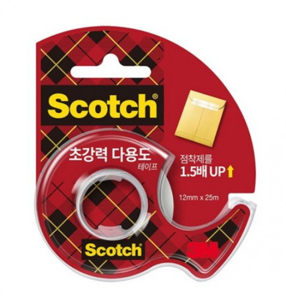 3M 스카치 초강력 다용도 테이프 SH1225D (12mmx25M) 12입 - 상품 이미지