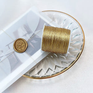 메탈릭사 포장 리본 끈 금사은사 청첩장 봉투 선물포장 리본 실사용 후기 | 효과 있을까? - 상품 이미지 2