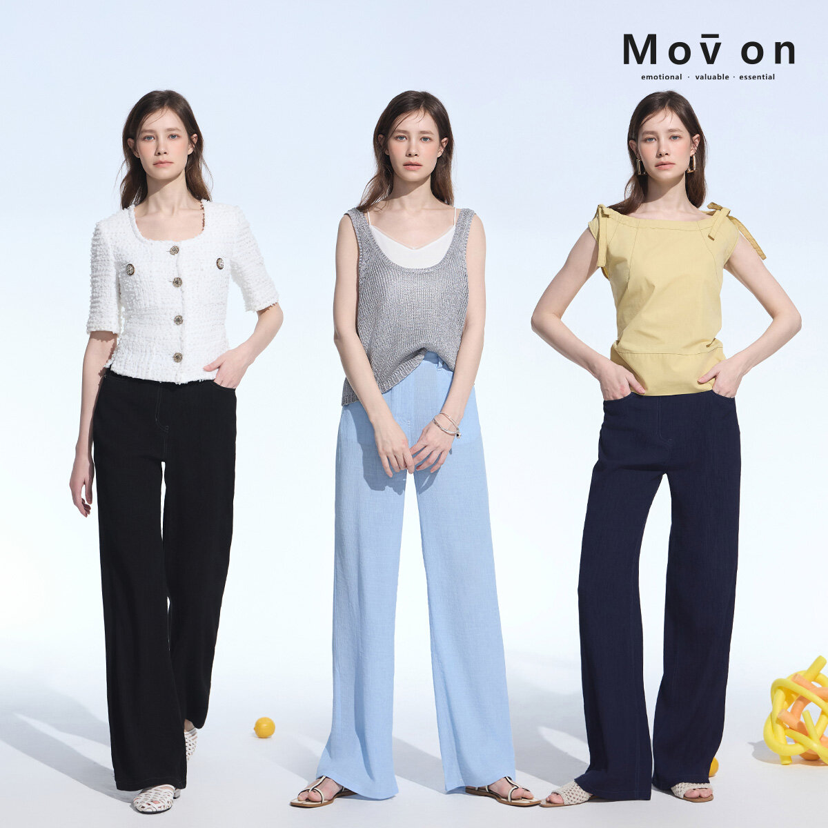 [런칭가69,900→ 39,900] 모브온 크링클 팬츠 2종 (25SS 신상) - 상품 이미지