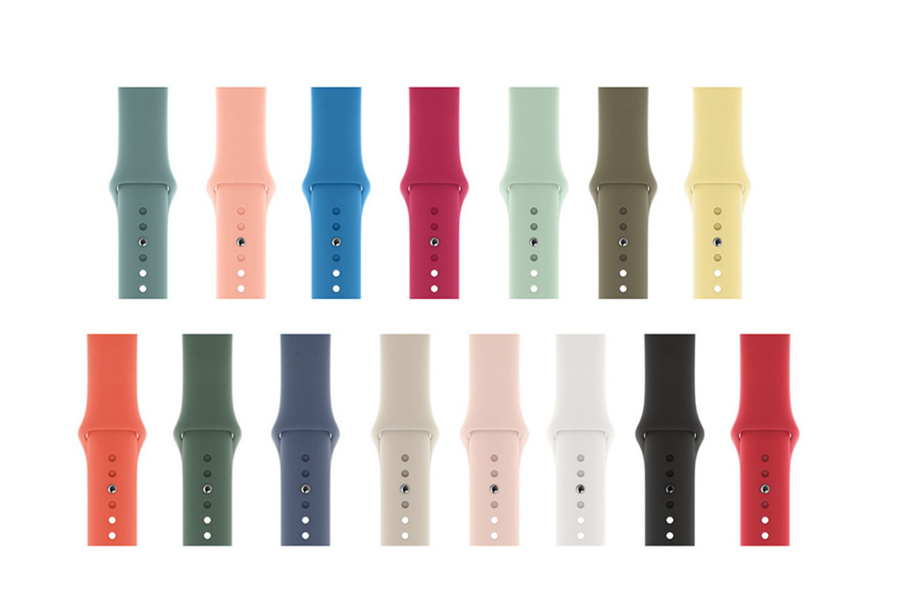 애플워치10 8 7 SE2 SE1 호환 애플워치9 실리콘 스트랩 - 상세 이미지 4