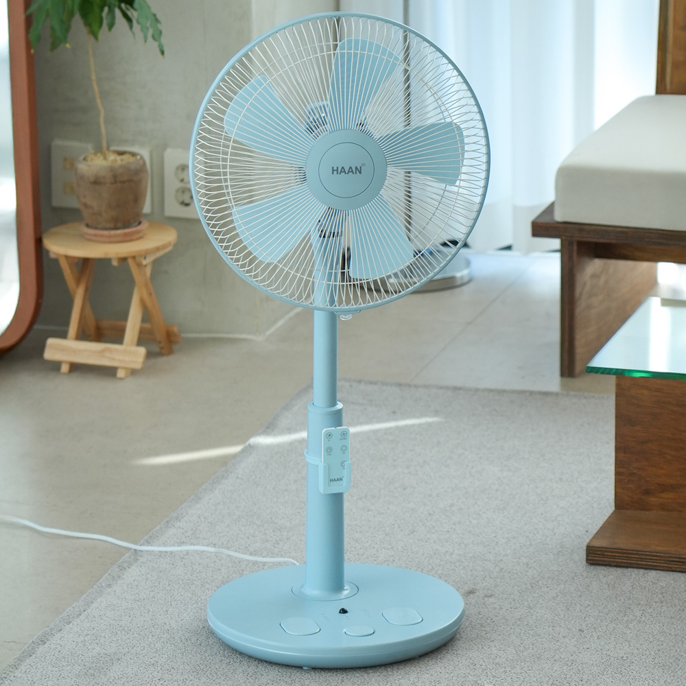 한경희 초미세풍 발터치 리모컨 선풍기 HAAN-HDC230 스카이블루 - 상세 이미지 2