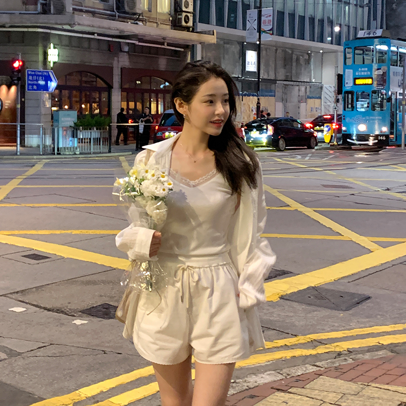 레이스 코튼 밴딩 반바지 ps5117 이미지 3