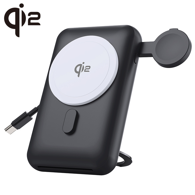 Qi2 맥세이프 보조배터리 10000mah 애플워치 핸드그립 톡홀더 이미지 6