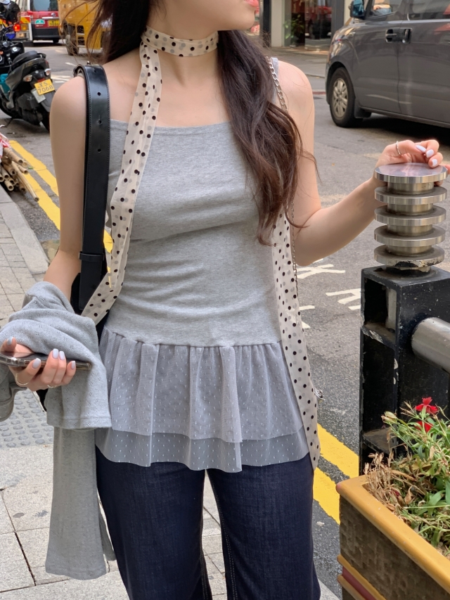💕URBANE MADE💕 큐피드 펀칭 크롭 아일렛 가디건 세트 (3c) 상세 이미지 209