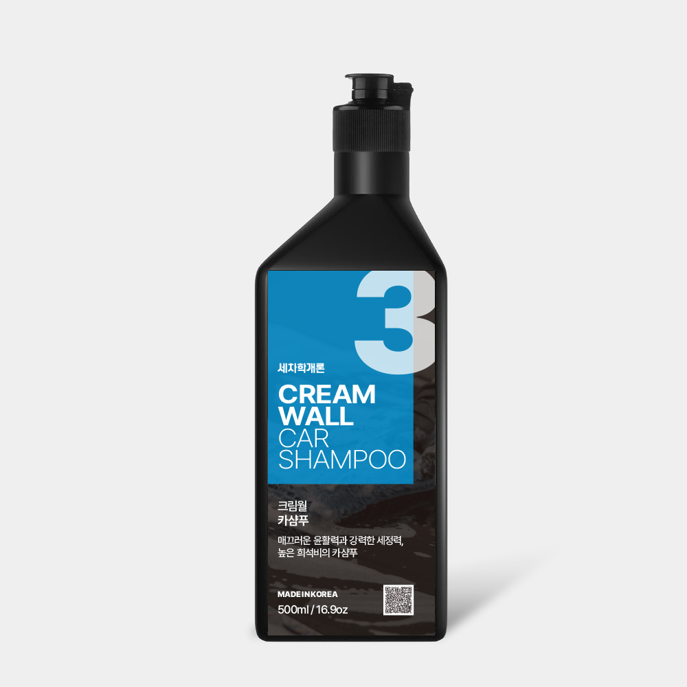세차학개론 크림월 카샴푸 500ml - 메인 이미지