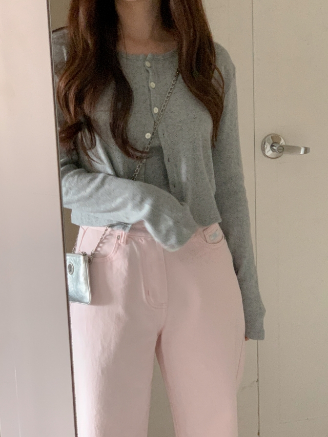 💕URBANE MADE💕 큐피드 펀칭 크롭 아일렛 가디건 세트 (3c) 상세 이미지 154