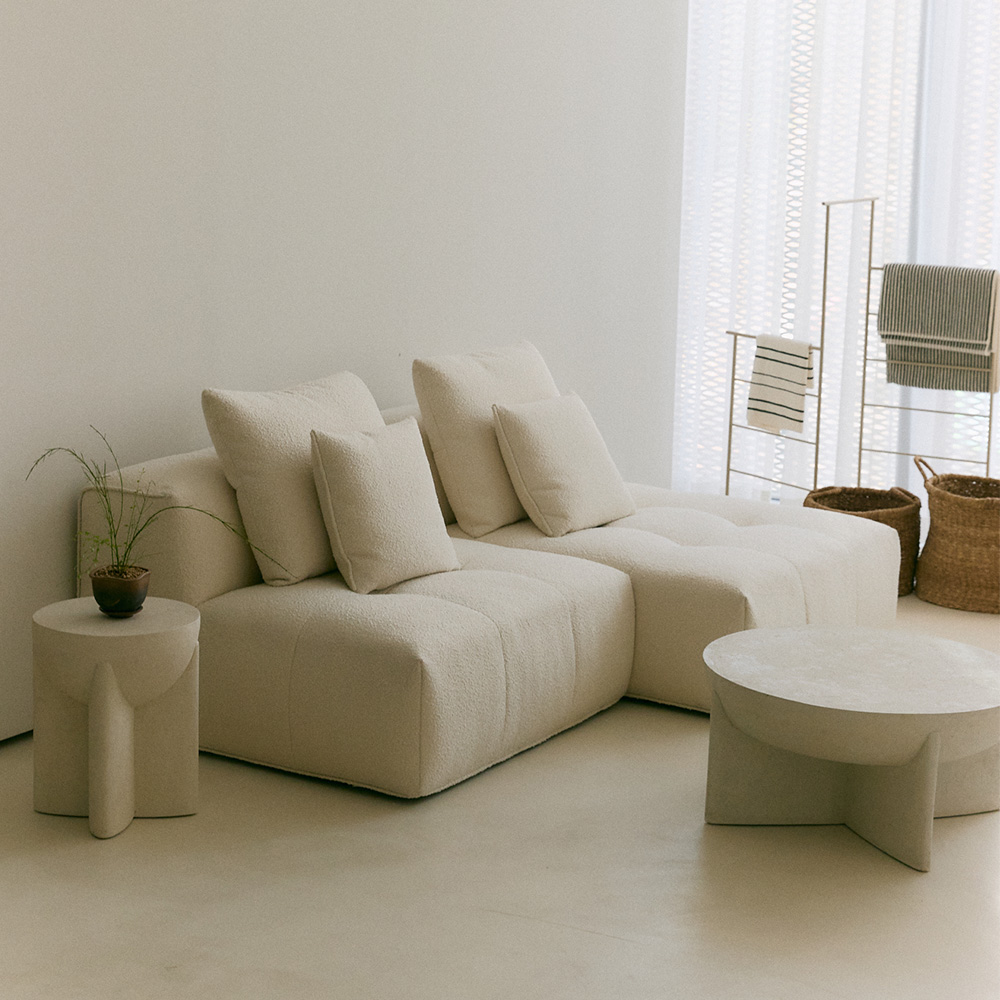 알로소 비하르 2인소파 패브릭소파 (라운지형, 모듈소파, 노르딕패브릭)