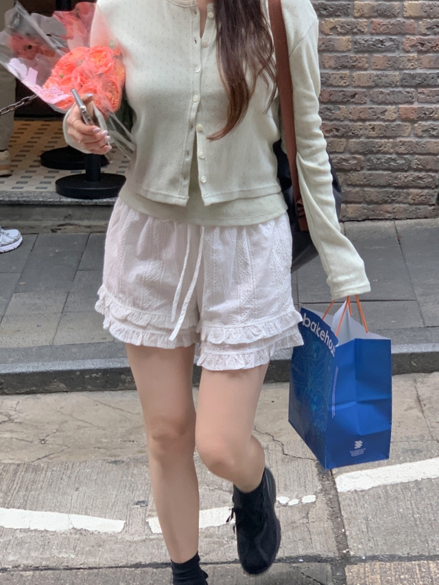 💕URBANE MADE💕 큐피드 펀칭 크롭 아일렛 가디건 세트 (3c) 상세 이미지 111