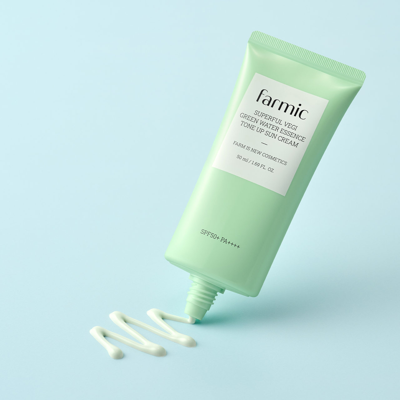 [파믹] 슈퍼풀 베지 그린 워터 에센스 톤업 선크림 50ml SPF50+ - 상세 이미지 2