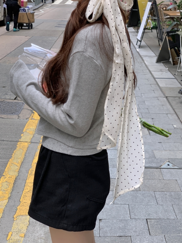💕URBANE MADE💕 큐피드 펀칭 크롭 아일렛 가디건 세트 (3c) 상세 이미지 186