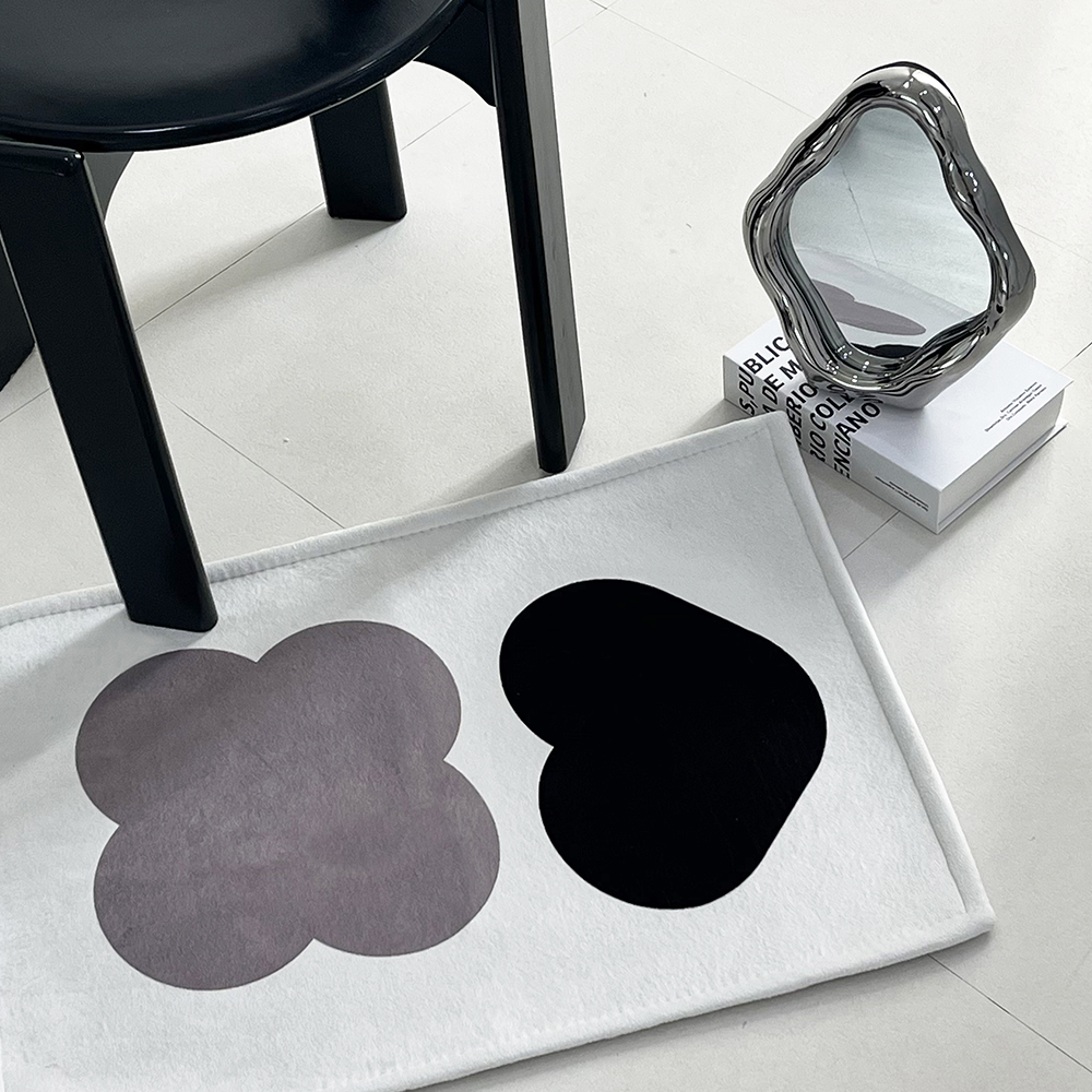 호이데코 모티프 미니러그 방수 먼지없는 워셔블 아이방 소형 카페트 50x70