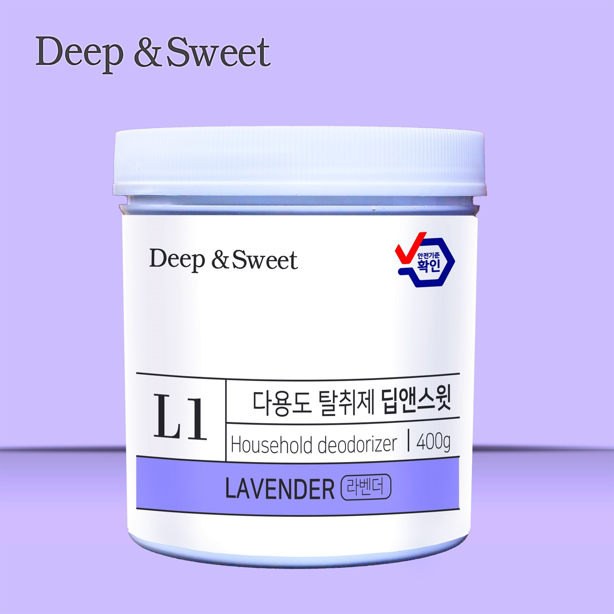 딥앤스윗 방탈취제 화장실 탈취제 담배 홀애비 냄새제거 실내 고체 클린코튼향,3개 이미지 6