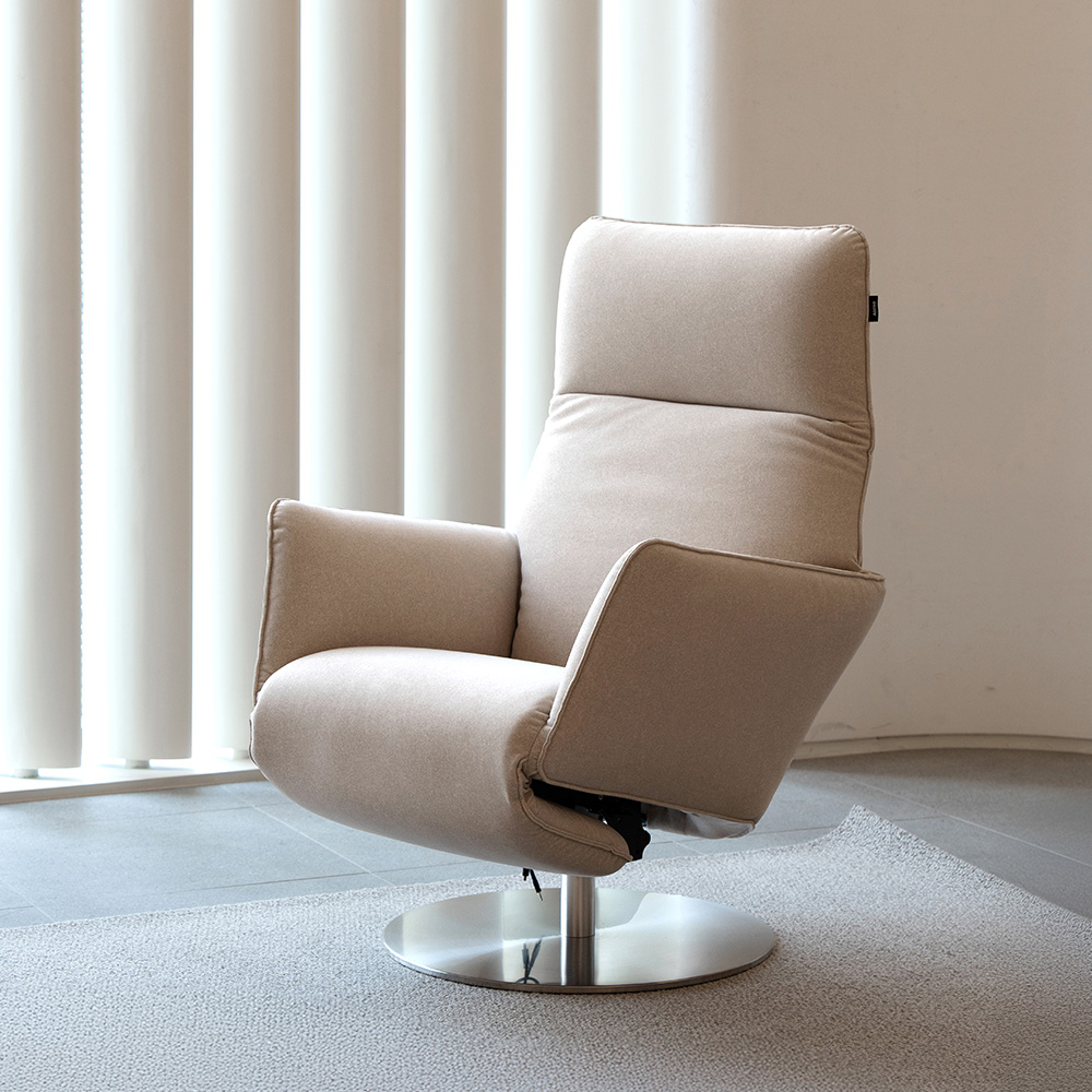 [빠른배송] 알로소 라임 1인 패브릭소파 (전동 리클라이너, 노르딕패브릭)