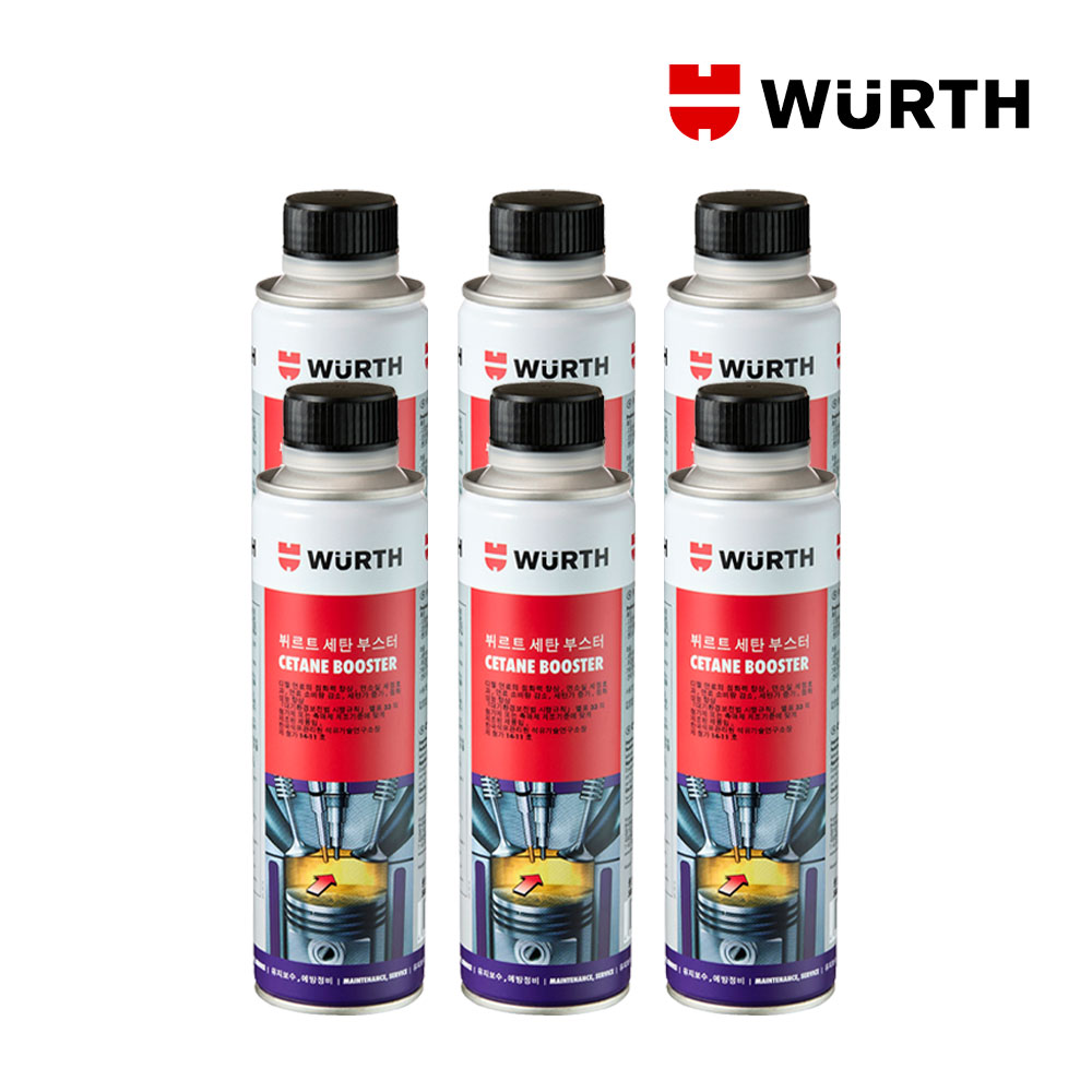 뷔르트 세탄부스터 디젤 경유 연료첨가제 300ml 6개 - 메인 이미지