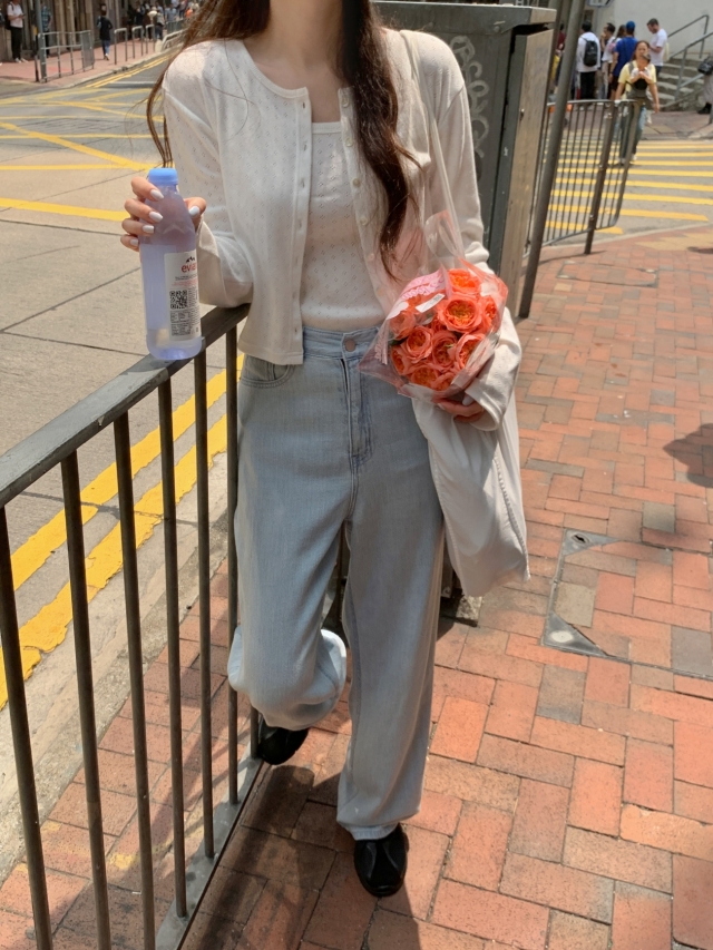 💕URBANE MADE💕 큐피드 펀칭 크롭 아일렛 가디건 세트 (3c) 상세 이미지 44