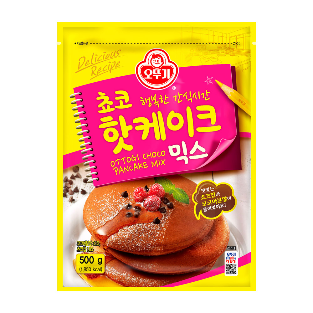 오뚜기 쵸코핫케이크믹스 500g - 메인 이미지