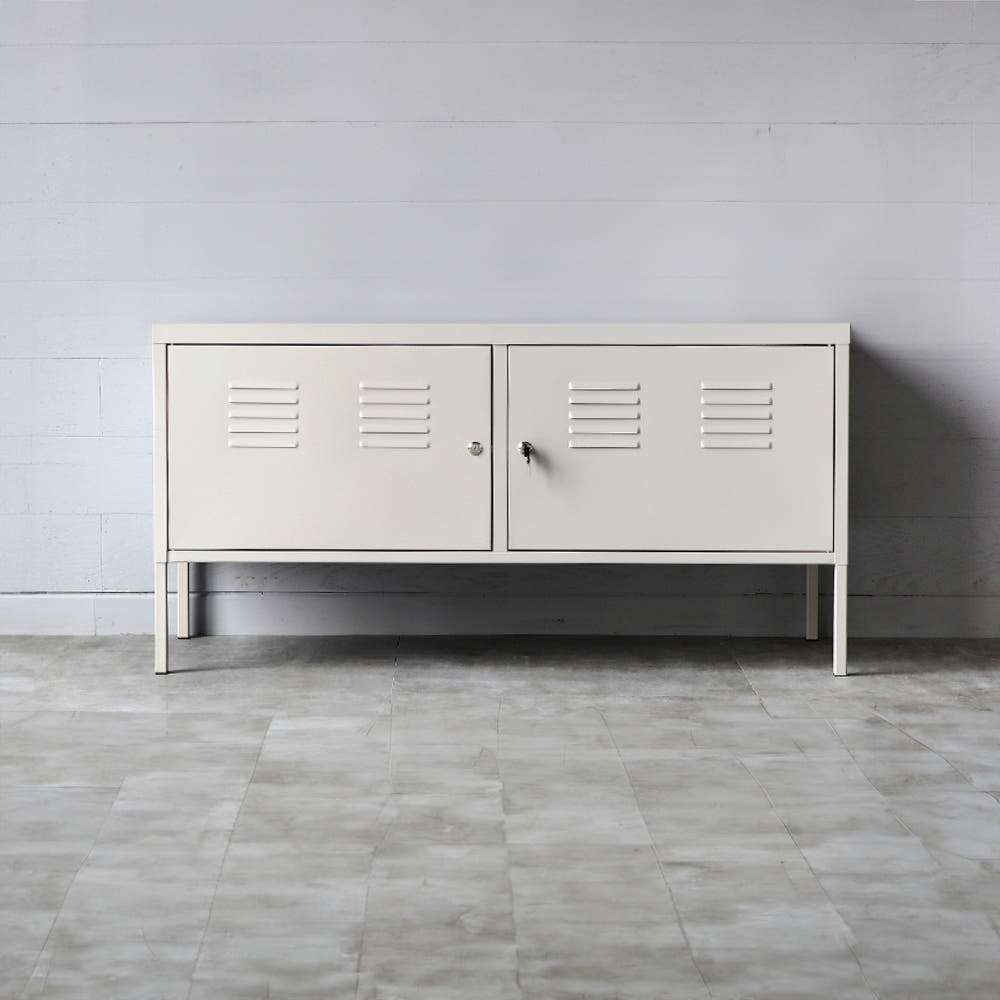 MKB 캐비넷 가로 2칸 TV스탠드 1180x400x600mm, 라이트그레이 1557.0993