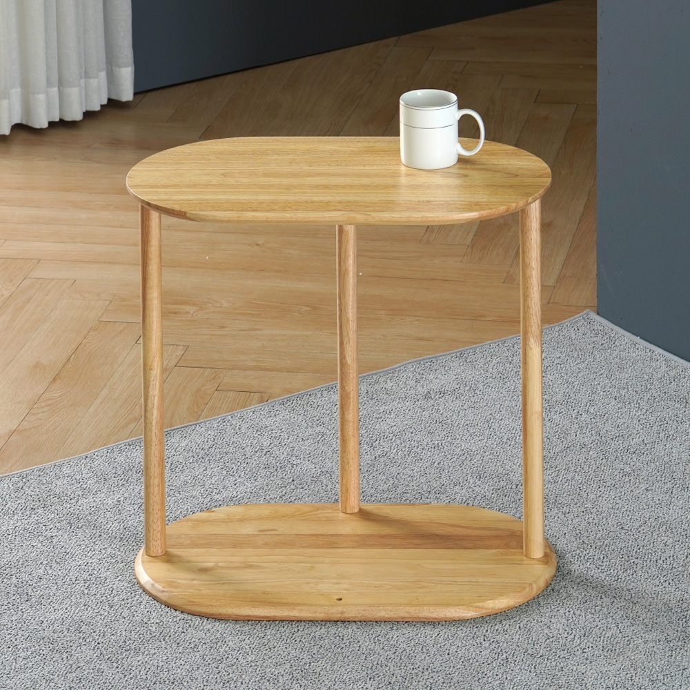 원목 거실 쇼파 사이드 테이블 내추럴
