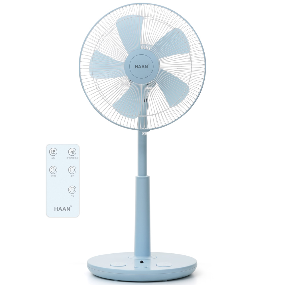 네이버 한경희 초미세풍 발터치 리모컨 선풍기 HAAN-HDC230 스카이블루