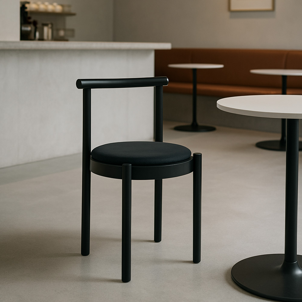 피카소 카페 다니엘엠마체어 인테리어 원목 식탁 주방의자 디자인 패브릭