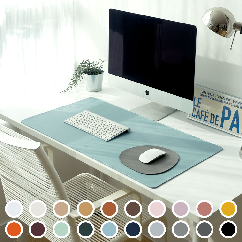 코스트웍스 가죽 데스크매트 국내생산 대형 마우스패드 장패드 책상매트 기업 단체 주문제작 제품 이미지