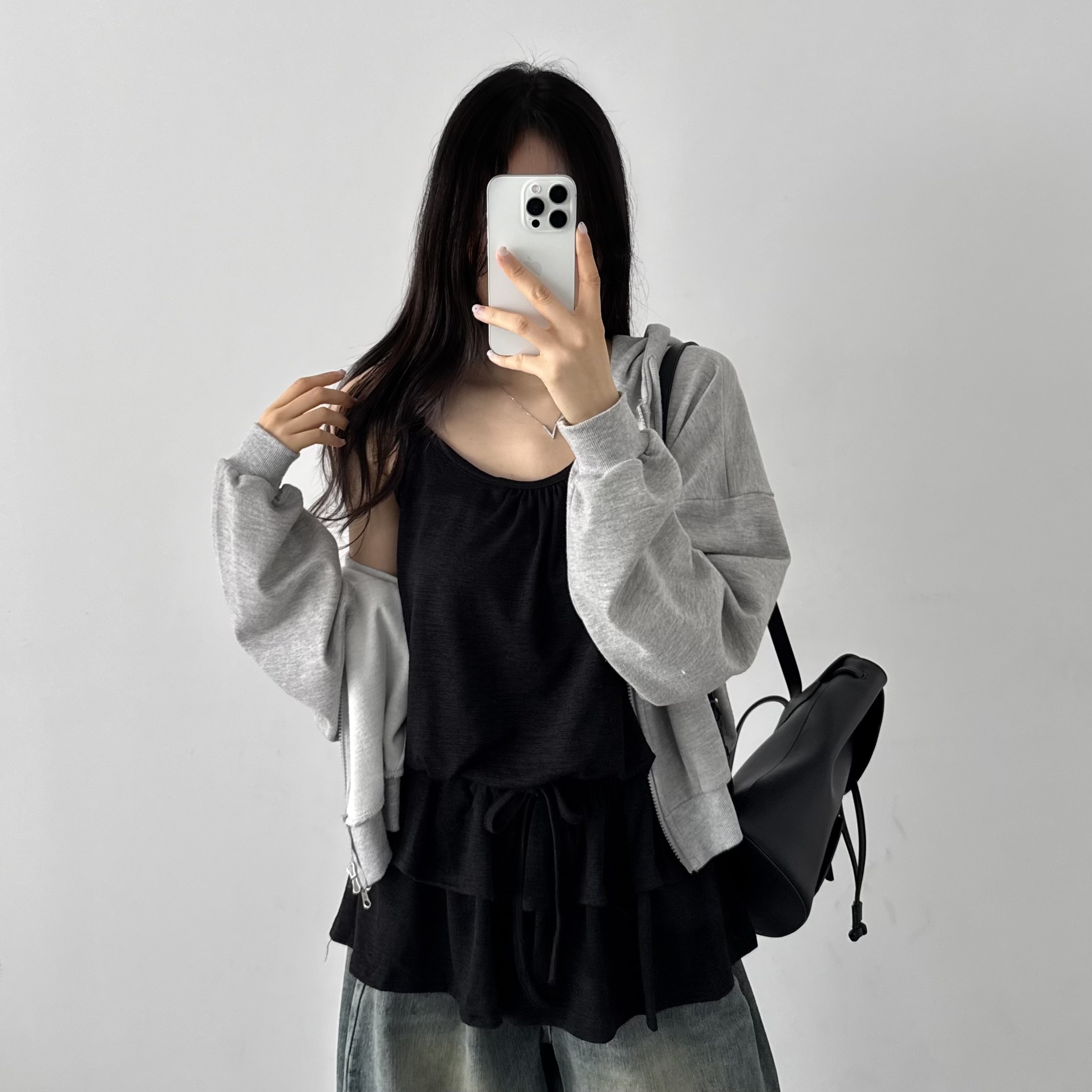 캉캉 레이어드 여름원피스 쉬폰 뷔스티에 여성원피스 미니, 블랙, FREE(One size) - 상세 이미지 4