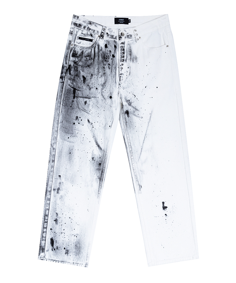 스트라이크 White Artstroke Relaxed Jeans - 상세 이미지 3