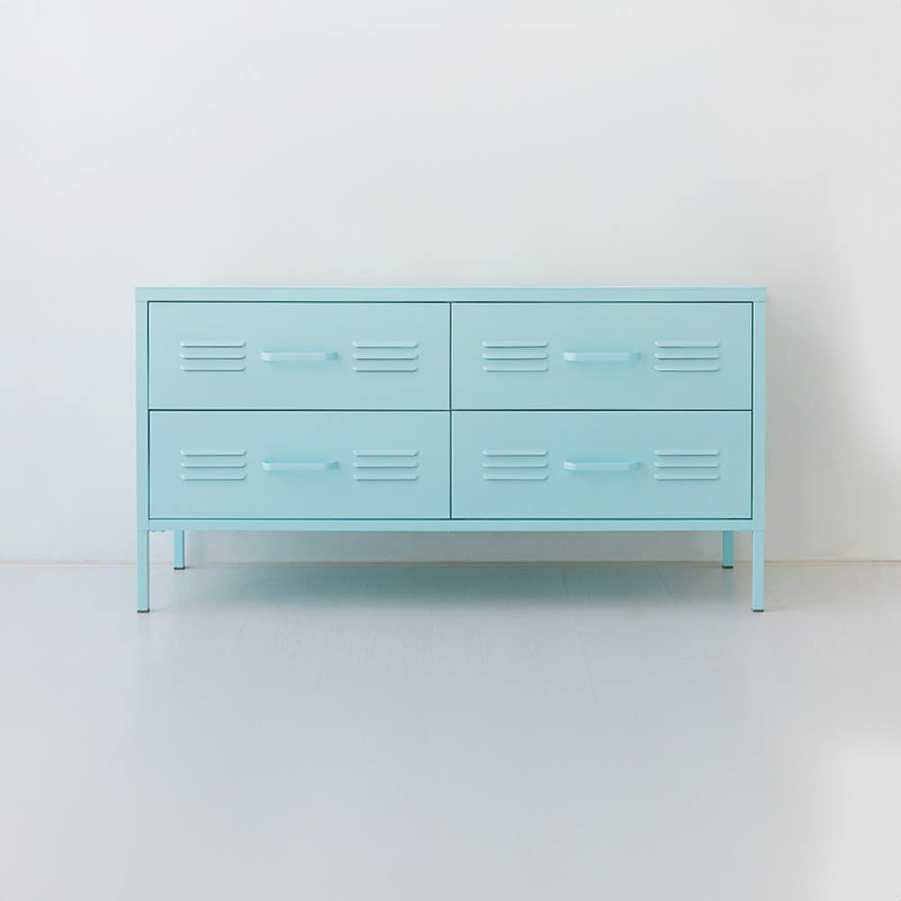 MKB 캐비넷 TV서랍장 4칸 1150590 1150x400x595mm, 민트 5360.3935