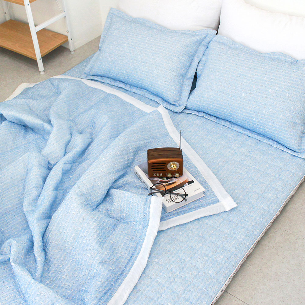 아르떼베딩 미끄럼방지 시어서커 시원한 여름 요커버 (요솜없음) 허브 5/8cm 공용