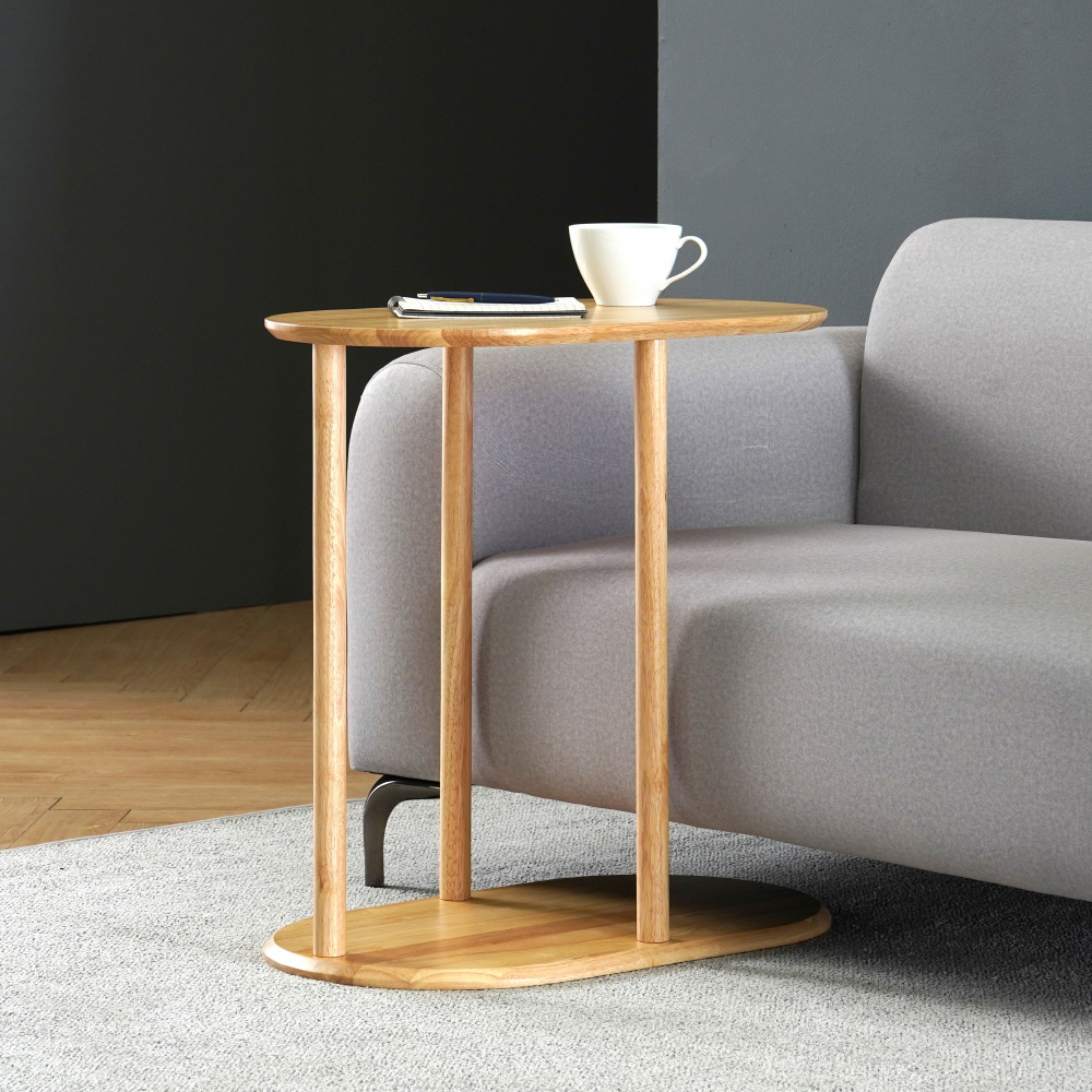 원목 거실 쇼파 사이드 테이블 내추럴