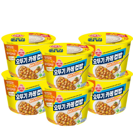 오뚜기 카레 컵밥 계란국 325g X 6개 덮밥 즉석밥
