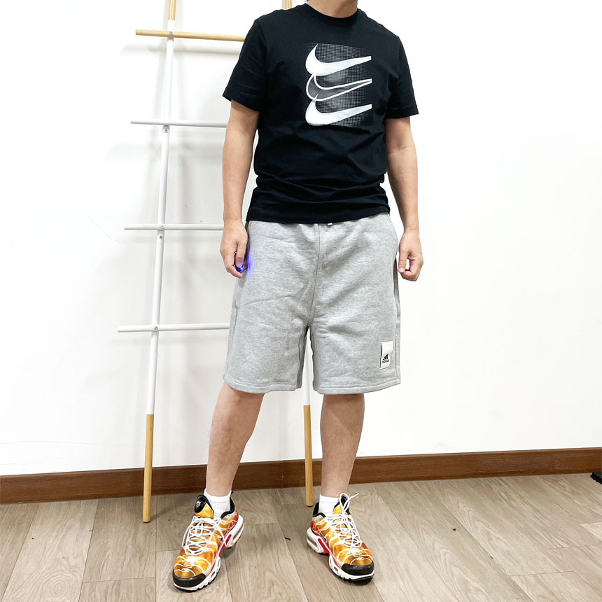 [오늘출발] 아디다스 라운드 플리스 트레이닝 와이드 버뮤다 팬츠 반바지 그레이(IA9359), S - 상세 이미지 4